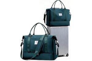 SEAFEW Bolsa de Viaje Grande para Easyjet,Impermeable Bolsa de Deporte para Gimnasio,Bolsa de Mano Equipaje de Fin de Semana para Mujer,Bolso de Natación para Playa,F4 Azul Pavo Real