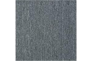 WOWSUBLI 20 pcs Carpet Tiles 5 SQM Heavy Duty Commercial Retail Office Shop Premium Flooring, 50 x 50cm Each (Dark Grey)