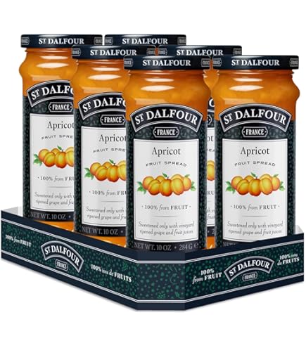 St. Dalfour Four Fruits Spread 6 Pack, 100% From Fruit, No Cane Sugars, No Corn Syrups, 10 Oz Jars - View #8