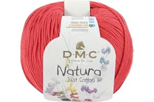 DMC - Natura - Pelote de fil à tricoter et à crocheter | 100% coton - Idéal pour déco et vêtements | 50 g- 155 m | 65 coloris