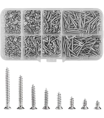 200 Viti Panelvit Acciaio Inox 3.5x35 Mm - Testa Svasata Per Fissaggi Precisi - Foto 5