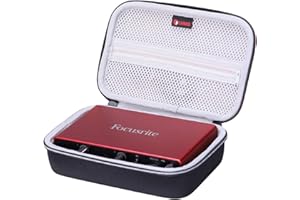 XANAD Hard Case for Focusrite Scarlett 4i4 3rd Gen USB Audio Interface (Black)
