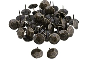 Yibuy Lot de 50 clous décoratifs en bronze 23 x 20 mm