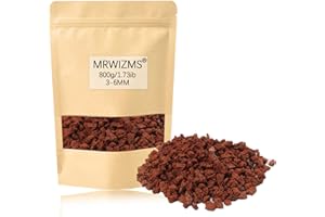 MRWIZMS Piedra Volcanica Jardin Maceta, 800g Piedras Decorativas para Jarrones, Grava de Piedra PóMez de Acuario PequeñO,Suculentas Piedra VolcáNica,Guijarros de Relleno de Jarrones,DecoracióN Del Hogar (Red)