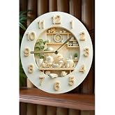 kutuTR Mutfak Temalı Raf Detaylı MDF Duvar Saati &ndash; 33 cm SDW332