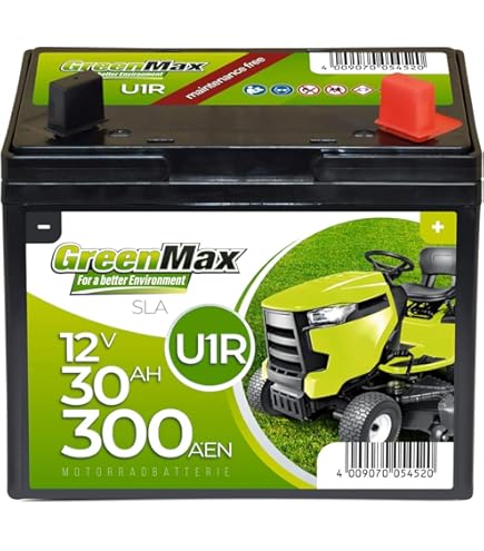 SECURA Gel-Batterie 12V 20Ah – Für Dolmar TM-92.14H Rasentraktor, Wartungsfrei, 18,2x7,5x16,6 Cm