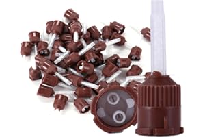 LA MIERE 50/pk 1:1 Brown Core Material Cartridges High Performance Mixing Tips for Temporary Cement Material (Core)