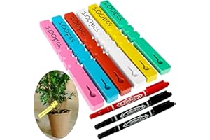 HYRYC Etichette per Piante in Plastica 600 pezzi Etichette da Giardino Marcatori per Piante Resistenti Alle Intemperie Regolabili per Alberi e Piante All'esterno 2 x 21 cm (600)