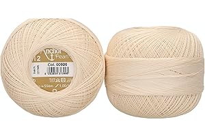 Anchor 4805012-00926 Hilo de ganchillo 100% algodón, grosor 12, 50 g, 75 gramos