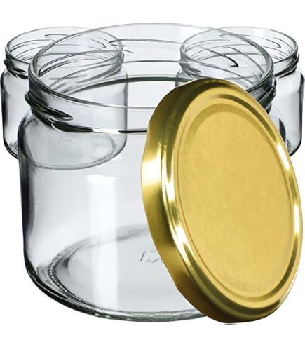 Lot De 12 Bocaux En Verre Hermétiques - Pour Confiture, Miel, Pickles - Conservation Alimentaire Sécurisée