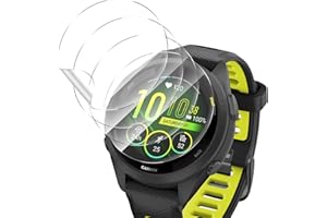 SumRioo Protection Écran Compatible avec Garmin Forerunner 265S, [4 Pièces] HD Clair TPU Doux Film Sans Bulles Protecteur D'écran Compatible avec Garmin Forerunner 265S
