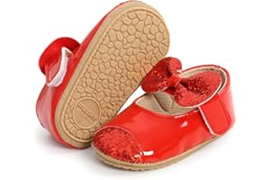 RVROVIC Baby Mädchen Mokassins Säugling Prinzessin Glitzern Premium Leichte weiche Sohle Prewalker Kleinkind Mädchen Schuhe