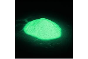 lumentics Post lumineux paillettes BleuVert 50g - Dans l'obscurité scintillant lumineux. Poussière de fée pailletée avec des pigments incandescents. Glitter couleur fluorescente : Vert