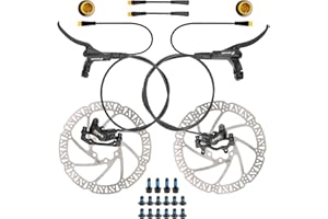 JFOYH Zoom HB876E Freins à Disque hydrauliques pour e-Bike – Système de Coupure Moteur 2/3-broches, étriers 4 Pistons, leviers pré-remplis, rotors 160 mm, kit prêt à Installer