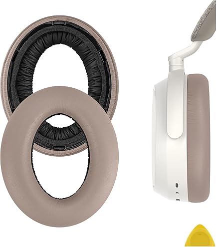 Coussinets De Remplacement En Cuir PU Pour Écouteurs Ath/sennheiser/SONY 70mm Blanc