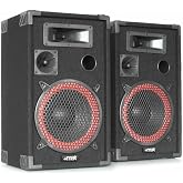 MAX XEN-3508 - Passive PA Speaker 8" 500W 3-Way for DJ Black | 8" Woofer, 3-way, 500W Power, RCA Connection, Perfect for Stag