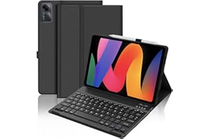 FARYODI Custodia con Tastiera per Xiaomi Redmi Pad SE 11'' 2023 - Tastiera Italiano QWERTY per Redmi Pad SE 11'' 2023 Tastiera Bluetooth Wireless, Nero