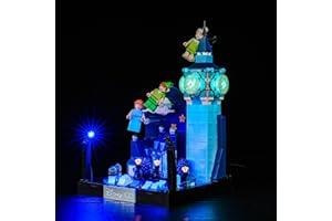 BRICKBLING Kit d'éclairage LED compatible avec Lego 43232 Peter Pan & Wendy's Flight Over London (pas de modèle), kit d'éclairage décoratif pour jouet créatif Peter Pan & Wendy's Flight Over London