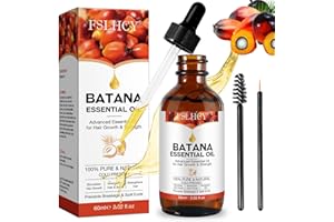 FSLHCY Batana Hair Oil 60ML Aceite de Batana Pelo Nutre el Cuero Cabelludo, Estimula el Crecimiento del Cabello, Fortalece las Raíces del Cabello 100% Puro y Natural para Pestañas, Cejas (1)