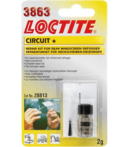 Kit Réparation Dégivrage Vitre Arrière Voiture - Colle Conductrice Pour Grille Chauffante Cassée - 9