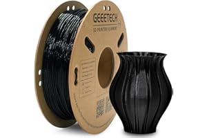 GEEETECH Filament TPU 1,75 mm czarny, elastyczny filament do drukarki 3D, 400 g, 1 szpulka…