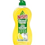 Nelsen Detersivo Stoviglie e Piatti a Mano, Concentrato di Potere Limone, con Azione Sgrassante, 500 ml