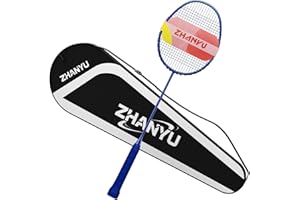 ZHANYU Badminton Rackets,Badminton Racquet,100% All Carbon Fiber One-Piece Molding Ultra Light 76g Offensive And Defensive Durable Training Racket,Including 1 Racket And 1 Ball Bag