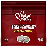 Italian Coffee - Cialde Cremoso - Compatibili con Senseo - 90 Cialde (5 Confezioni x 18 cialde)