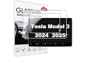 Lemxiee Schutzfolie für Tesla Model 3(2024 2025) Panzerglas [1+1 Stück] Mittlere Navigation Touchscreen Displayschutzfolie + Rücksitz-Touchscreen Schutzfolie für Tesla Model 3 highland (2024 2025)