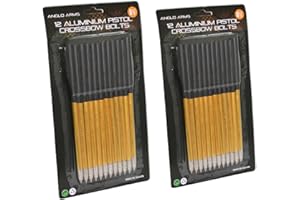 Anglo Arms 24 x Alloy Pistol Crossbow Bolts Steel Tips For 50 or 80 lb