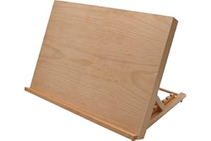 Paintersisters Chevalet de table + Poste de travail Format A3 compact - 30 x 43 cm, Bois de hêtre, pour peindre + esquisser, Acrylique, Aquarelle, Crayon ou Fusain