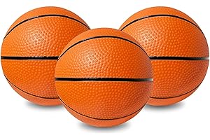Botabee 5" Mini Basketball Balls Set of 3 - Ideally Sized for Boys, Toddlers, Mini Hoop Enthusiasts - Exciting Toy for Endless Games, Activities - Durable PVC - Versatile for Indoor or Outdoor Play