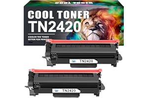 Cool Toner TN2420 Compatibile Cartuccia di Sostituzione per Toner Brother MFC L2710DW L2710DN MFC-L2710DW MFC-L2710DN MFC-L2750DW HL-L2350DW DCP-L2510D DCP-L2530DW TN 2420 TN-2420 TN2410 Nero 2-Pack