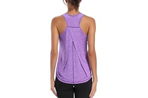 Dawnrole Gym Tops para Mujer Camisetas sin Mangas Yoga Fitness Camisetas Racerback Sports Top Mujer
