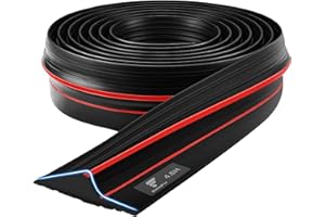 shinfly Guarnizione Soglia Porta Garage 4.8 m, La Paratie Antiallagamento per Garage è Adattata per La Parte Inferiore Della Porta Del Garage, Barriera Antiallagamento Protegge Dalle Acque Piovana