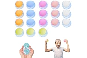 LYNBLY 18 Piezas Globos de Agua Reutilizables, Globo de Agua in Silicona, llenado Rápido Para Niños Adultos Bolas de Agua Reutilizable, Para Parque Acuático, Fiesta, Piscina, Juego Familiar
