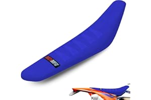MCHMFG Gripper Dirt Bike Seat Cover - Soft Non-Slip Dirt Bike Accessories Seat Cover - Universal Dirt Bike Seat Cover for YZ125 YZ250 CRF50 KLX110 (Blue-Blue)