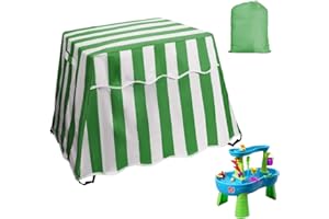 Kids Water Table Cover, MIFXIN Water Table Cover Fit Step2 Rain Showers Splash Pond Water Table, Outdoor Patio Waterproof Dust Proof Anti-UV Cover for Toddlers 1-3 (Cover Only) (Green)
