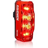 RAVEMEN TR150 Bike Tail Light 150 Lumens Rechargeable Bicycle Rear Safety Light for Daytime Night Riding