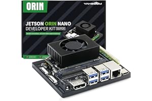 Yahboom Jetson Orin Nano Super 8GB RAM Development Kit 67 Tops,256G SSD Ubuntu 22.04 System Artificial Intelligence Robot Kit Provide ROS2 Data (Orin Nano 8GB Basic Kit)