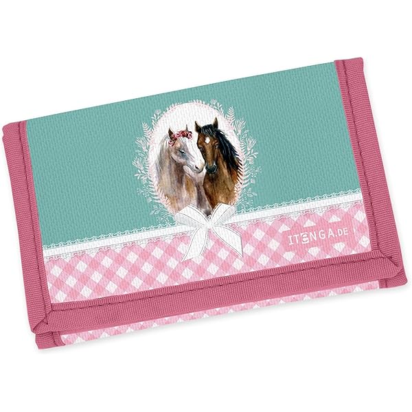 Pferd Brustbeutel Für Kinder - Portemonnaie Mit Umhängeband