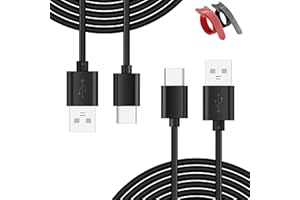 GAMSURFING 2 Pack 10FT Charger Charging Cable for Playstation Portal/Xbox Series X S Controller,Fast Charger Cable for Nintendo Switch/Pro/Lite Controller,Type C Controller Charging Cord for Sony PS5 Controller