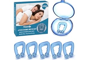 WUNDROUS Anti Russamento Clip Magnetiche per Naso, 6 pezzi Dispositivi Anti Russamento, Soluzione Confortevole e Professionale per Antirussamento, Ti Aiuta A Respirare E Dormire Meglio (Blue)