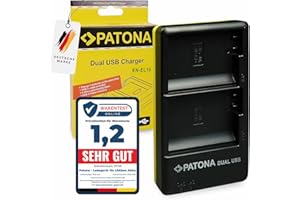 PATONA EN-EL15 EN-EL15a EN-EL15b EN-EL15c Akku Ladegerät (1965) Dual (USB-c und Mikro-USB Eingang)
