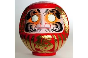 Hyogensha Daruma 23 cm, japanische Wunschfigur und geistiger Wegweiser