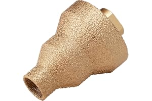 Vearter Broca escalonada de diamante, 20-35-50 mm, rosca M14, broca para azulejos para amoladora angular, sierra perforadora para ampliar, podar, dar forma agujeros para mármol, hormigón, piedra