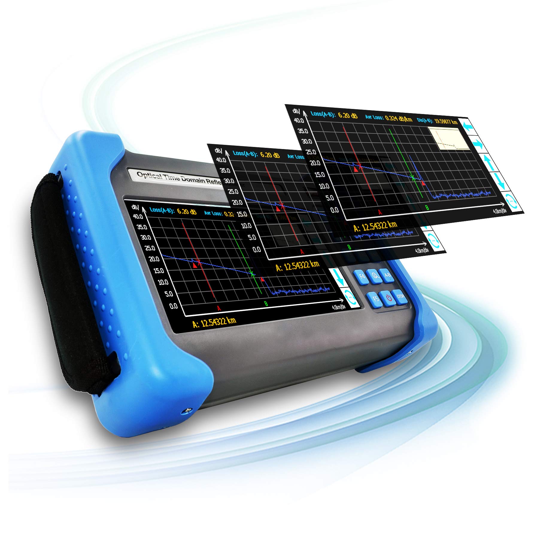 SUWOLF 1310/1550nm 37/35dB OTDR 7″ Écran Tactile reflectometre fibre