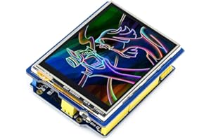 Waveshare 2.8 Inch TFT Resistive Touch LCD Shield 320×240 Resolution Onboard SPI Interface Display Screen Module Compatible with Leonardo NUCLEO XNUCLEO