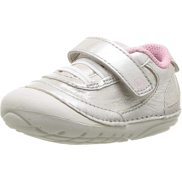 Stride Rite Soft Motion Nettie Baby Shoes - Adorable Baseball Sneakers With Memory Foam
