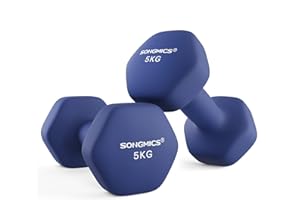 ‎SONGMICS SONGMICS 2 Stück Hexagon Hanteln mit Neoprenbeschichtung für Krafttraining, Fitness, Zuhause